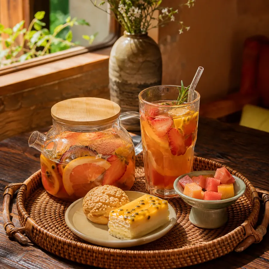 Quầy bánh và đồ uống kèm
